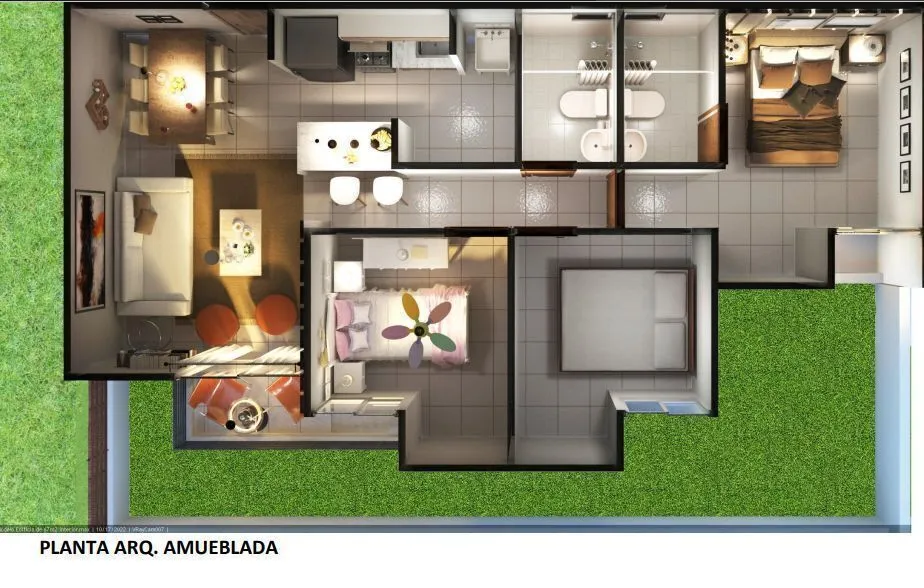 Planta amueblada